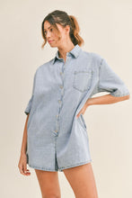 Load image into Gallery viewer, Fame Denim Romper
