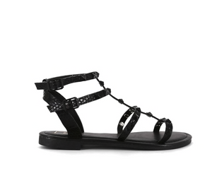 Black Gladiator Sandal