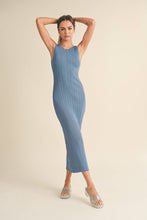 Load image into Gallery viewer, D2997   PATTERNED RIB KNITTED LONG DRESS: L / White
