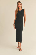 Load image into Gallery viewer, D2997   PATTERNED RIB KNITTED LONG DRESS: L / White

