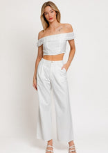 Load image into Gallery viewer, White Wide Leg Pant

