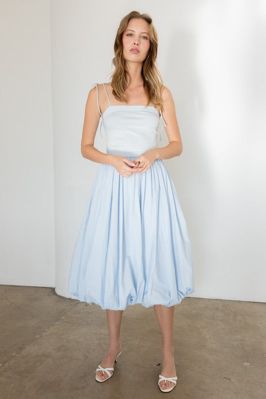 Baby Blue Midi Dress