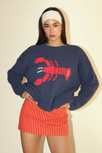 Load image into Gallery viewer, Lobster Knit Round Neck Sweater
