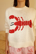 Load image into Gallery viewer, Lobster Knit Round Neck Sweater
