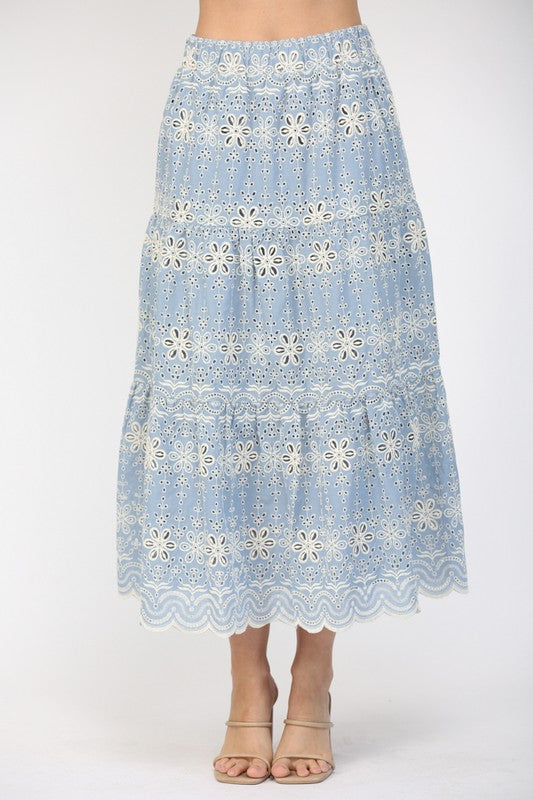 Tiered Maxi Skirt