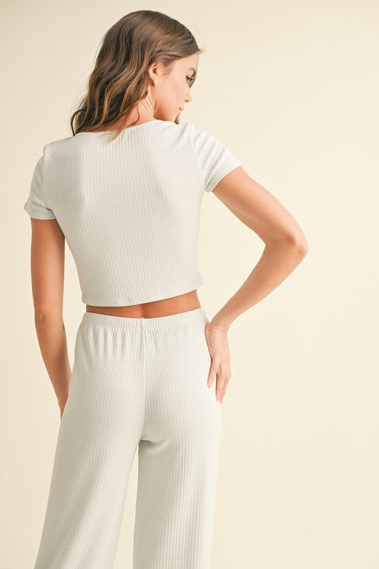 Pointelle Lounge Tee