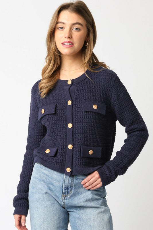 Maggie Button Top