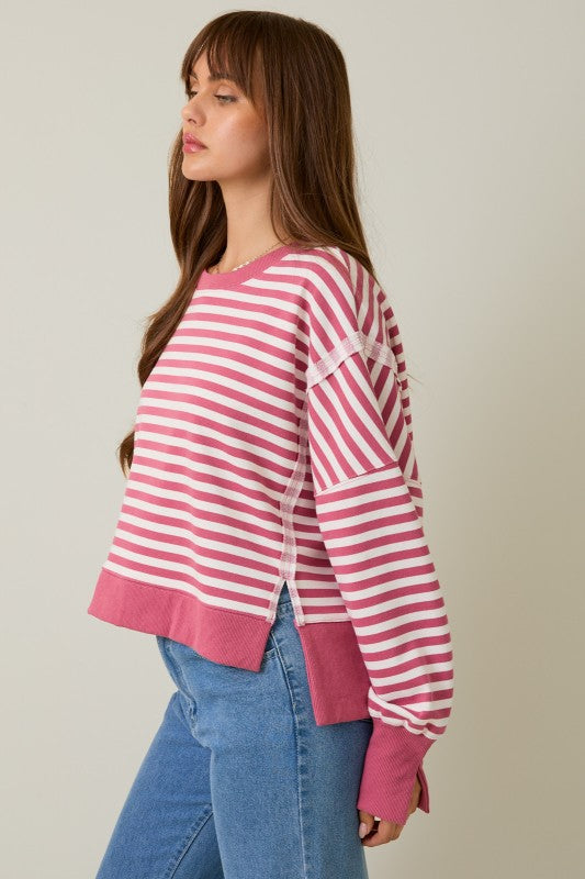 Scooped Neck Sweatshirt