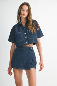 Denim Skort Set