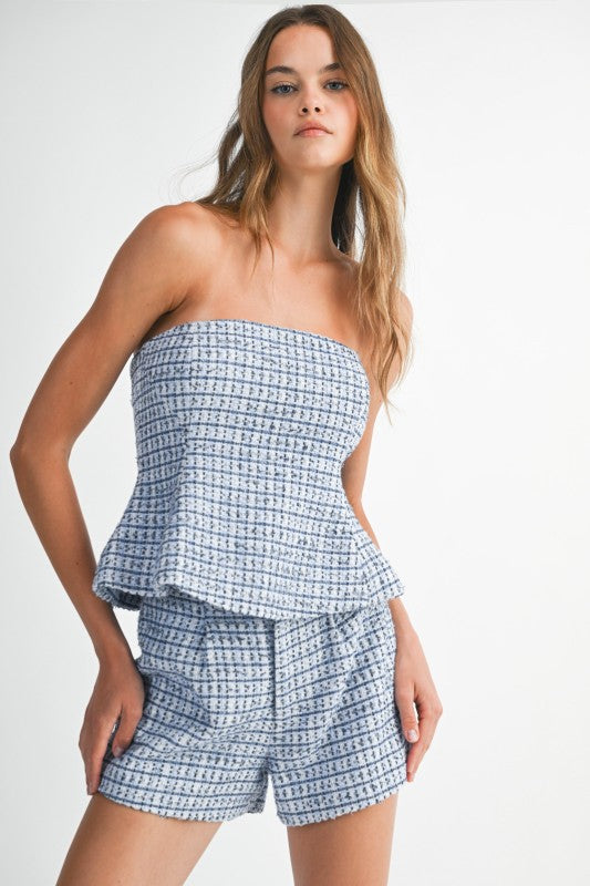 Plaid Tweed Set