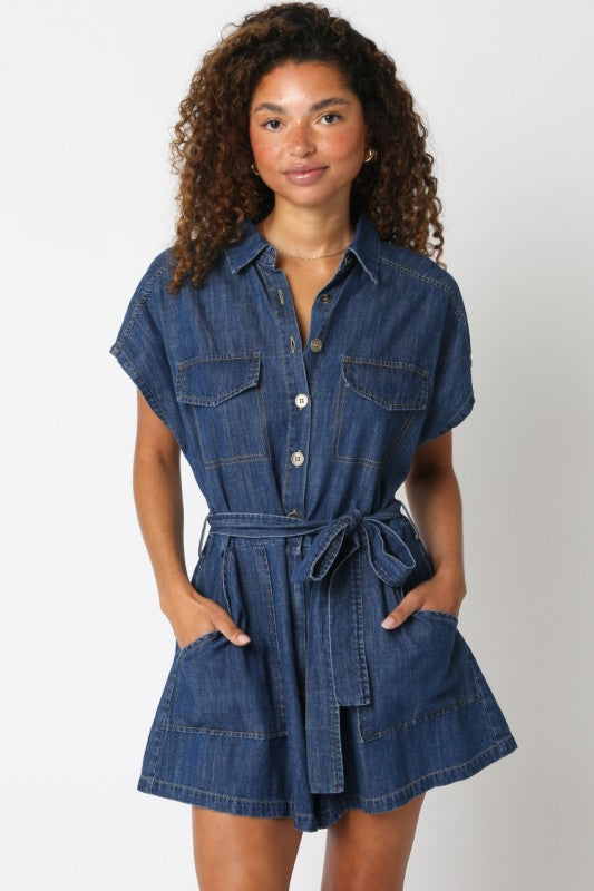 Jada Denim Romper