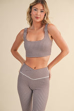 Load image into Gallery viewer, Gingham Sports Bra

