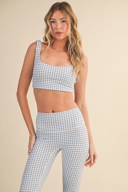 Gingham Sports Bra
