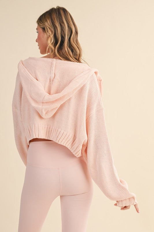 Soft Knit Zip-Up Hoodie