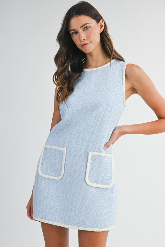 Contrast Trim Dress