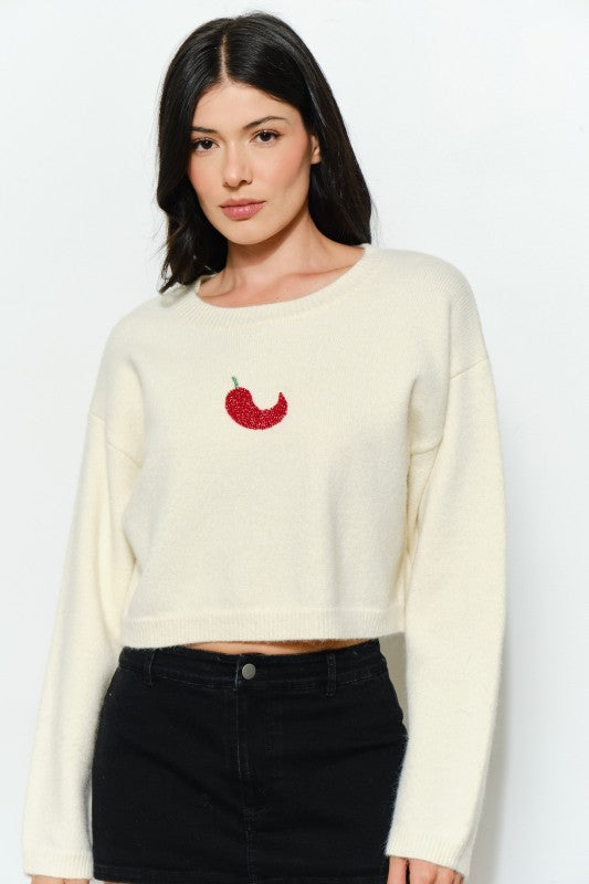 Becca Chili Bead Sweater