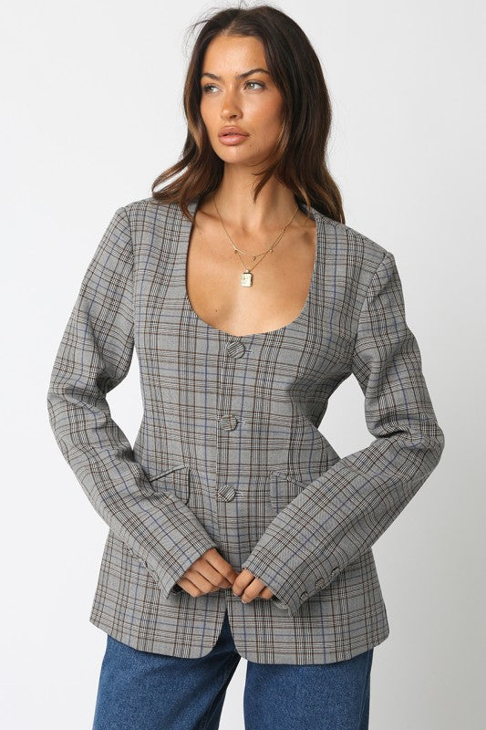 Mylie Gingham Jacket