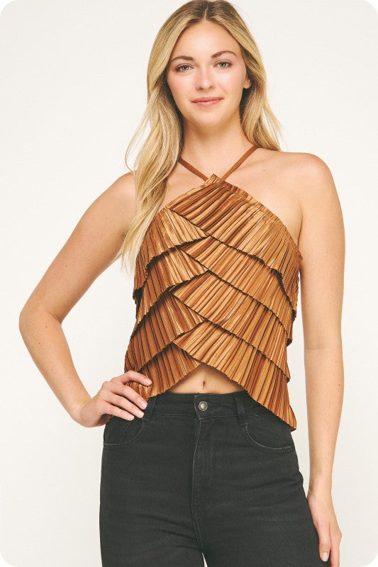 Mocha Tiered Top