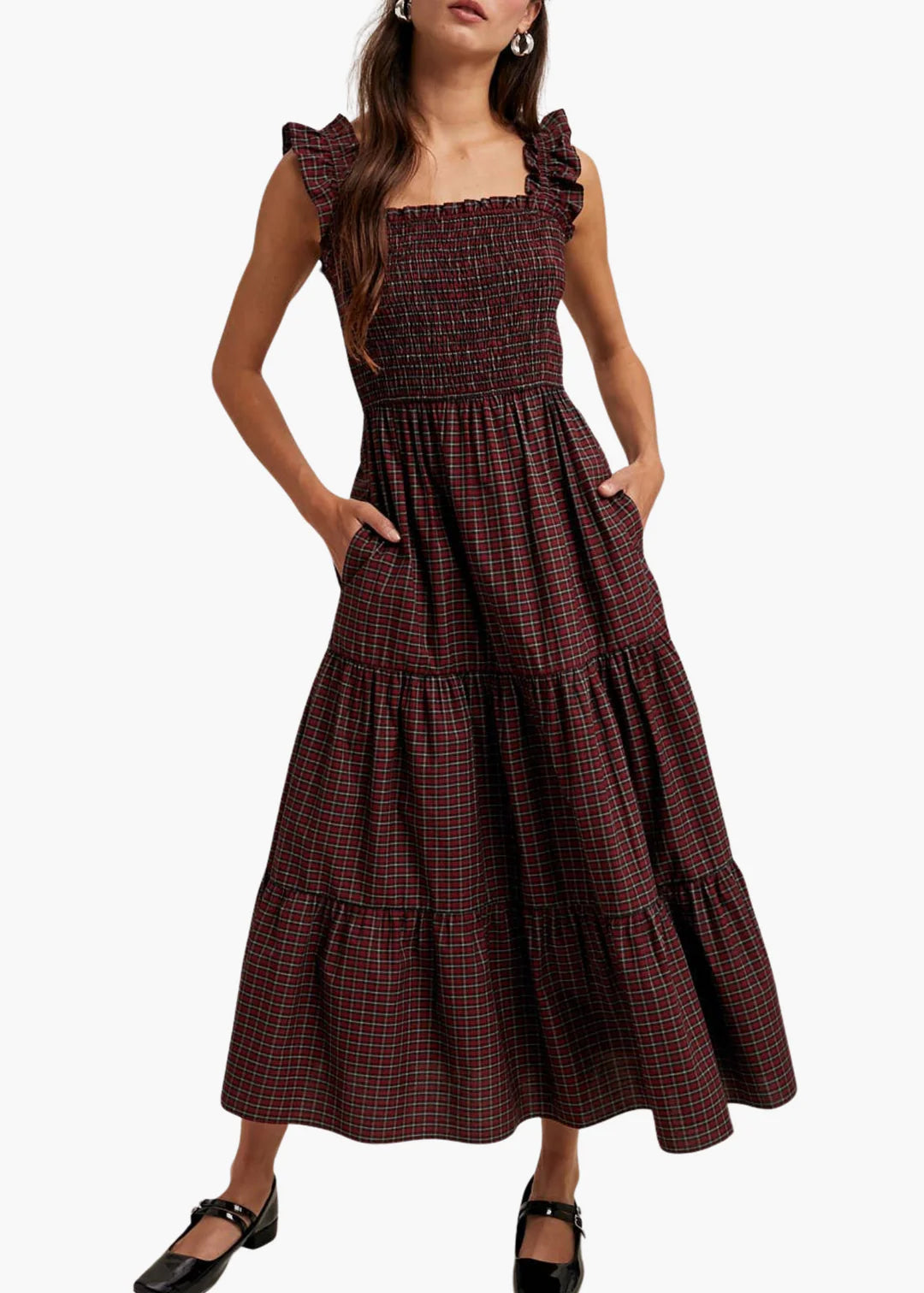 Plaid Maxi Dress
