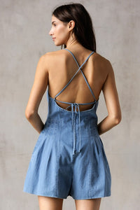 Denim Romper