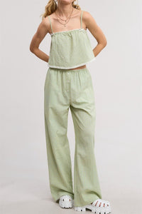 Gingham Pants Set