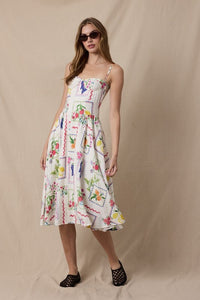 Fruity Midi Dress