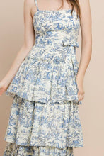 Load image into Gallery viewer, Printed Tiered Midi Dress
