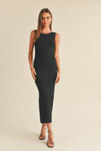 Load image into Gallery viewer, D2997   PATTERNED RIB KNITTED LONG DRESS: L / White
