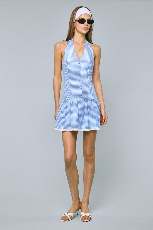 Checker Mini Dress