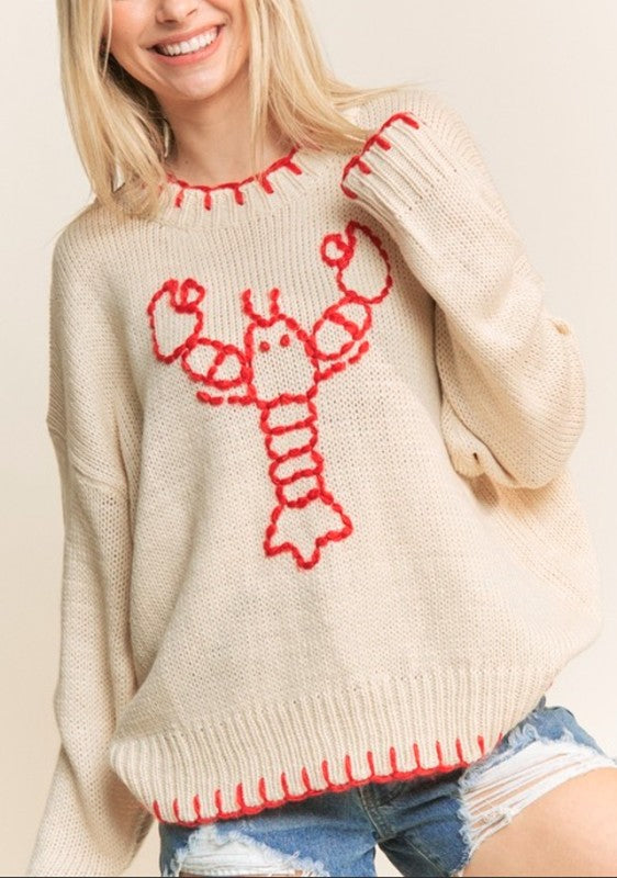 Lobster Pullover Sweater