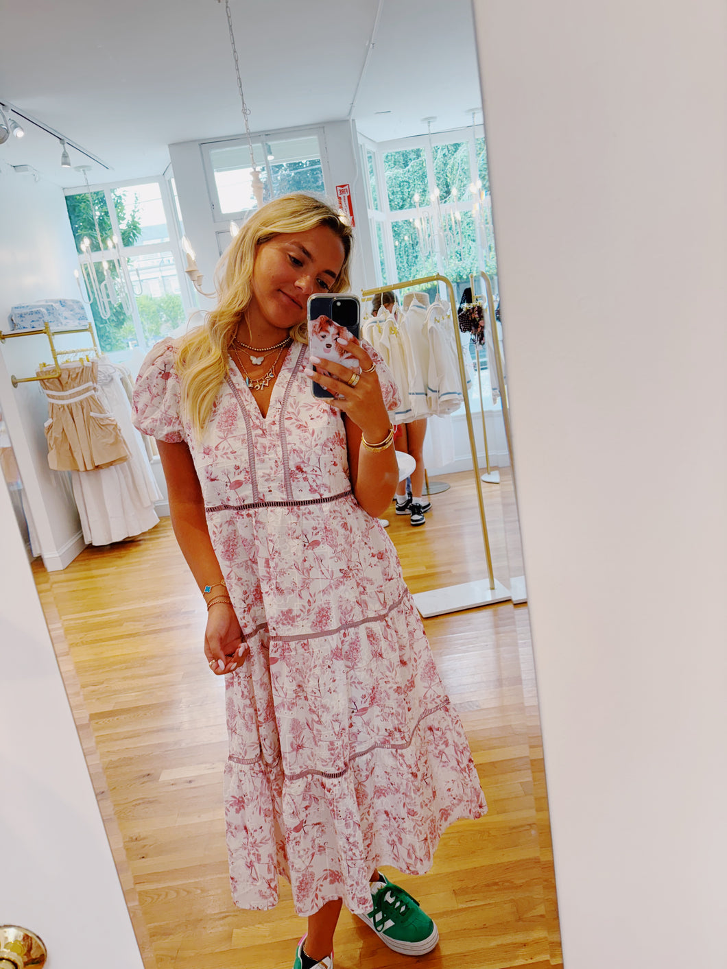 Rose floral dress