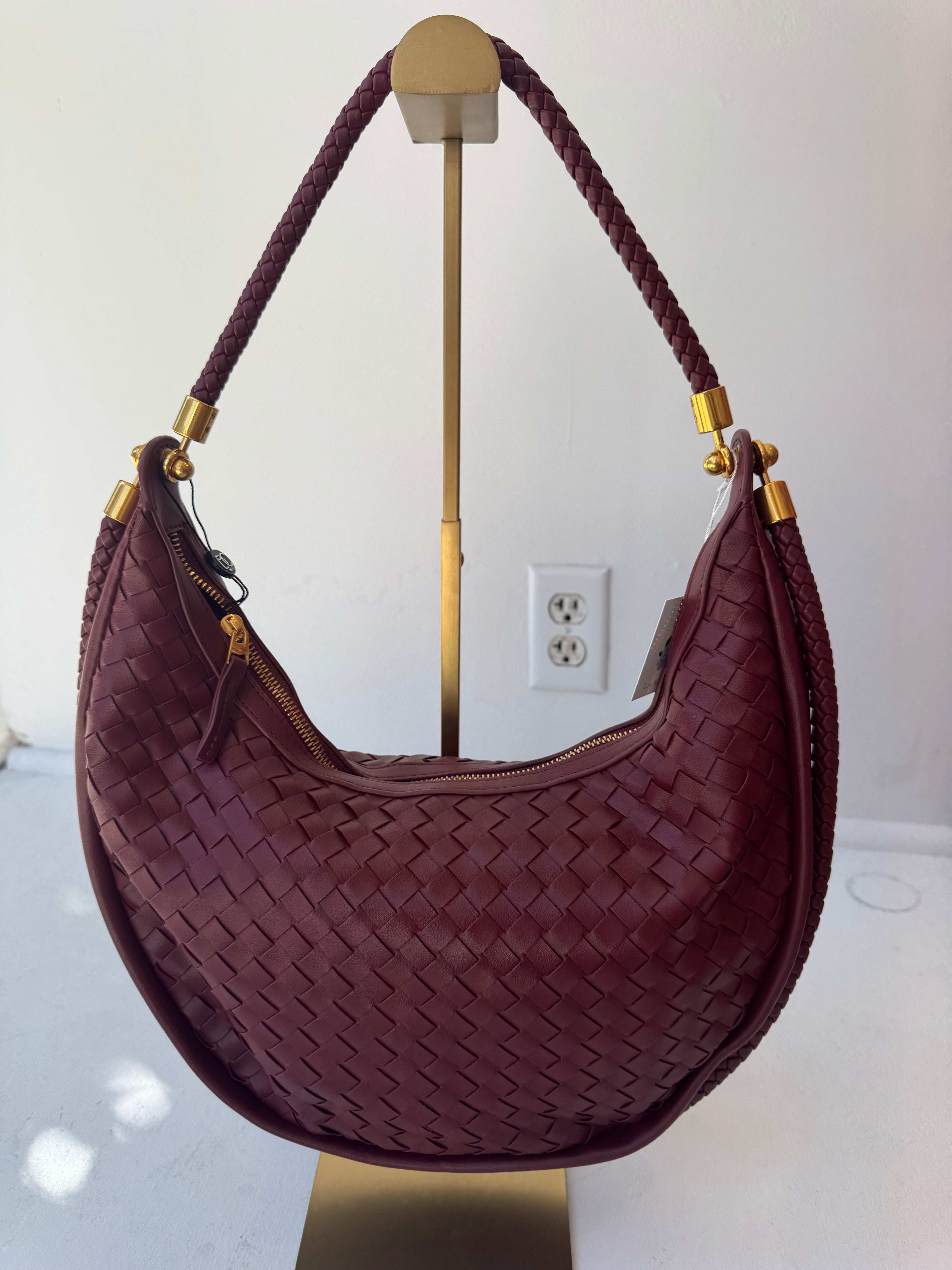 Large Woven Hobo Bag