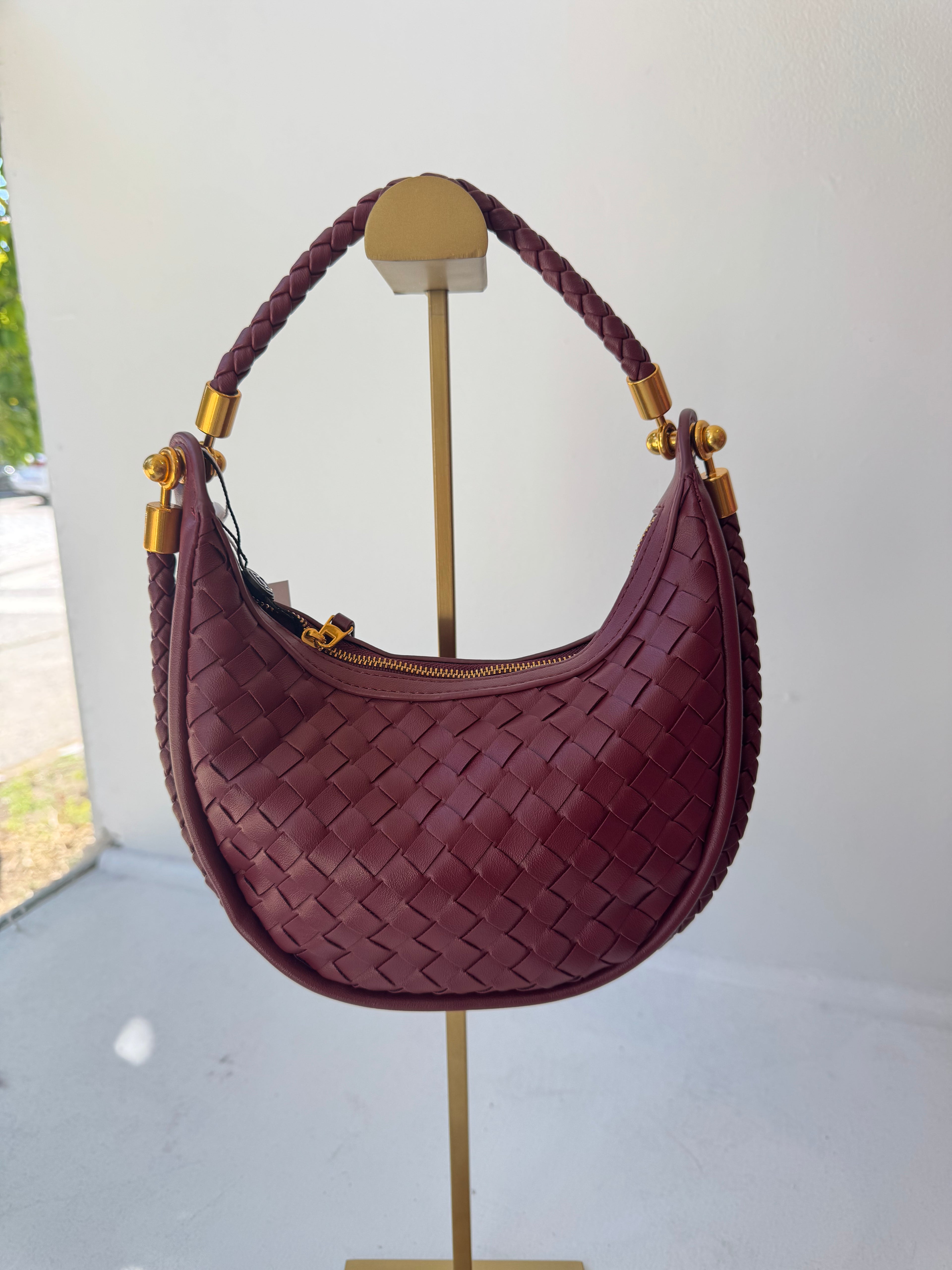 Small Woven Hobo Bag
