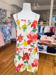 Floral Print Cream Dress