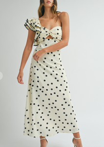 Polka Dot Midi Dress