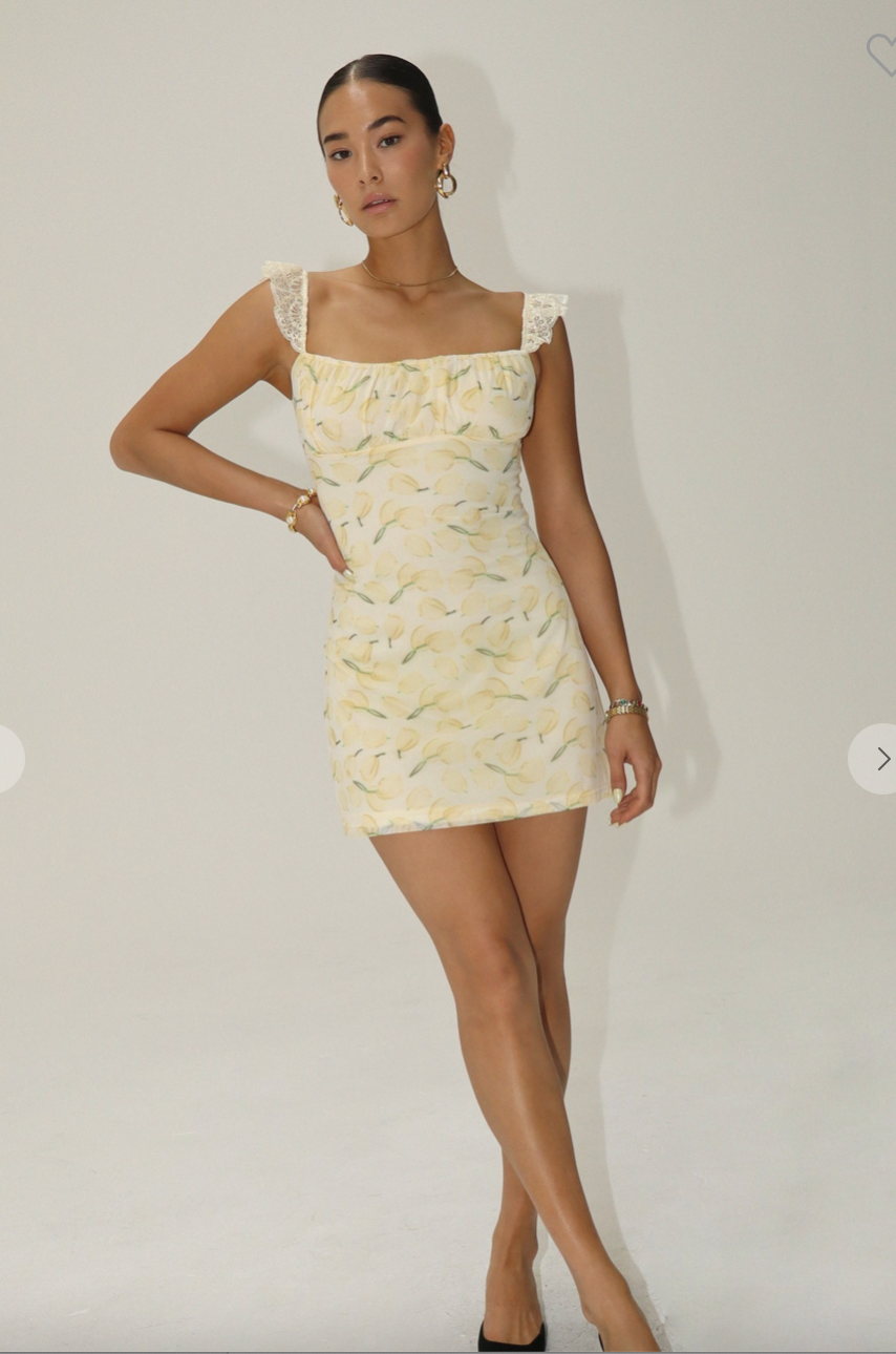 Lemon Tulip Dress