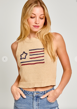 Load image into Gallery viewer, Star Flag Knit Top
