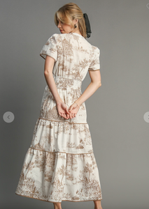 Toile Print Dress