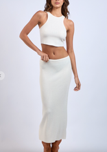 Load image into Gallery viewer, Knit Crop Top and Skirt Set
