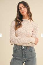 Load image into Gallery viewer, Lacey Long Sleeve Top
