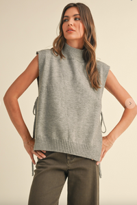 Mock Neck Sweater Vest