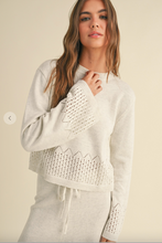 Load image into Gallery viewer, Crochet Knit Top
