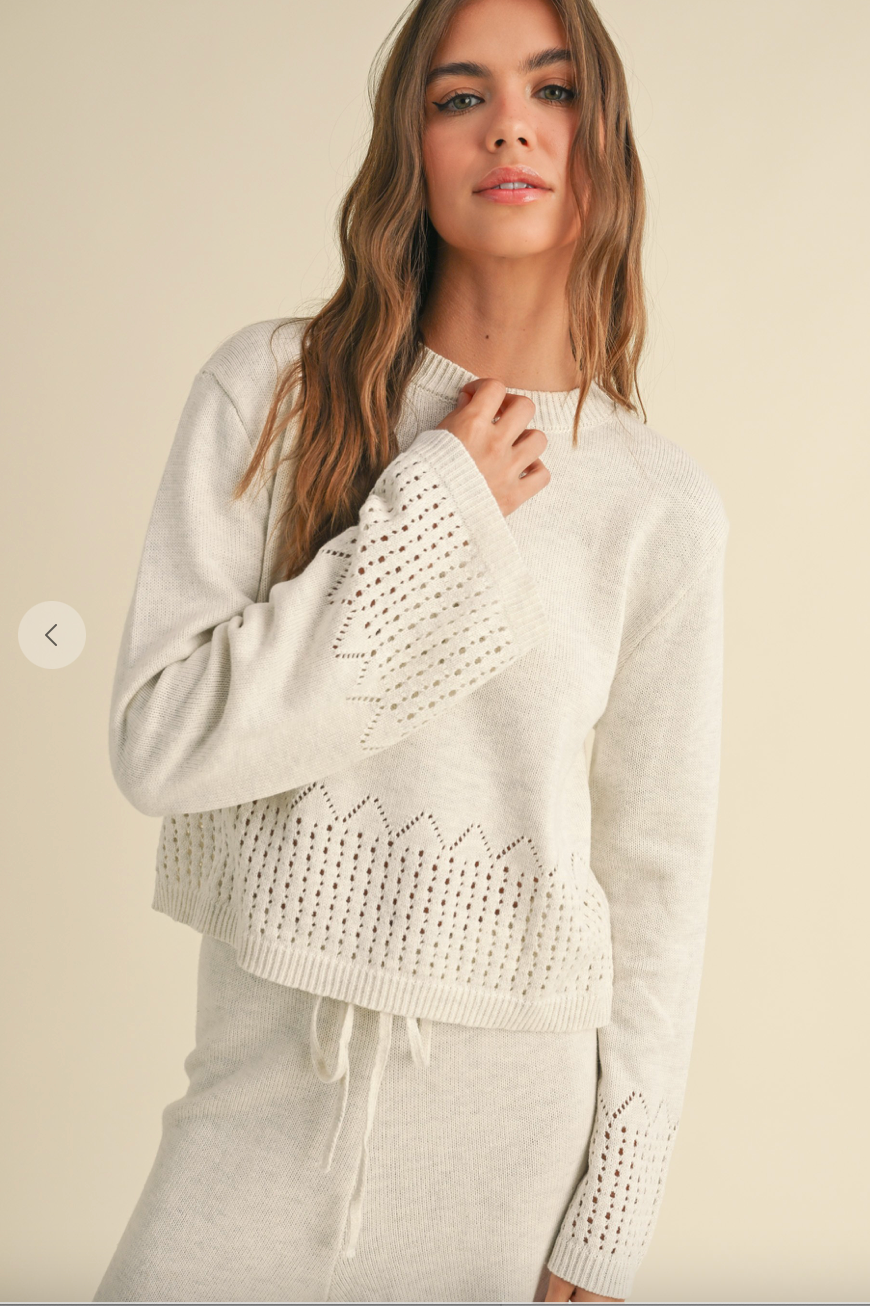 Crochet Knit Top