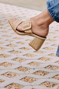 Lucy Raffia Heel