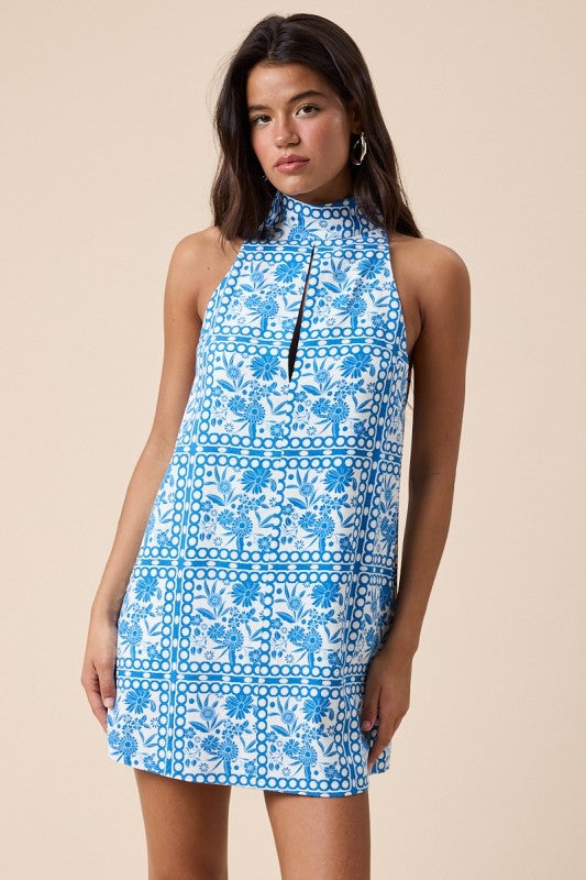 Turtle Neck Mini Dress