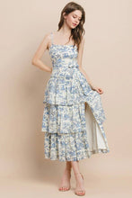 Load image into Gallery viewer, Printed Tiered Midi Dress
