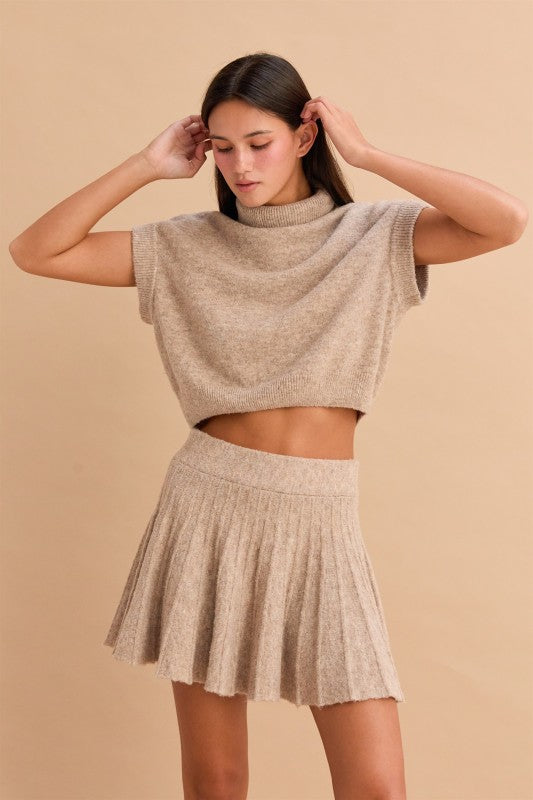 Turtleneck Skirt Set