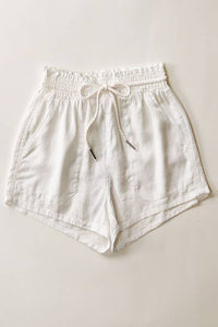 Rope Drawstring Shorts in Denim