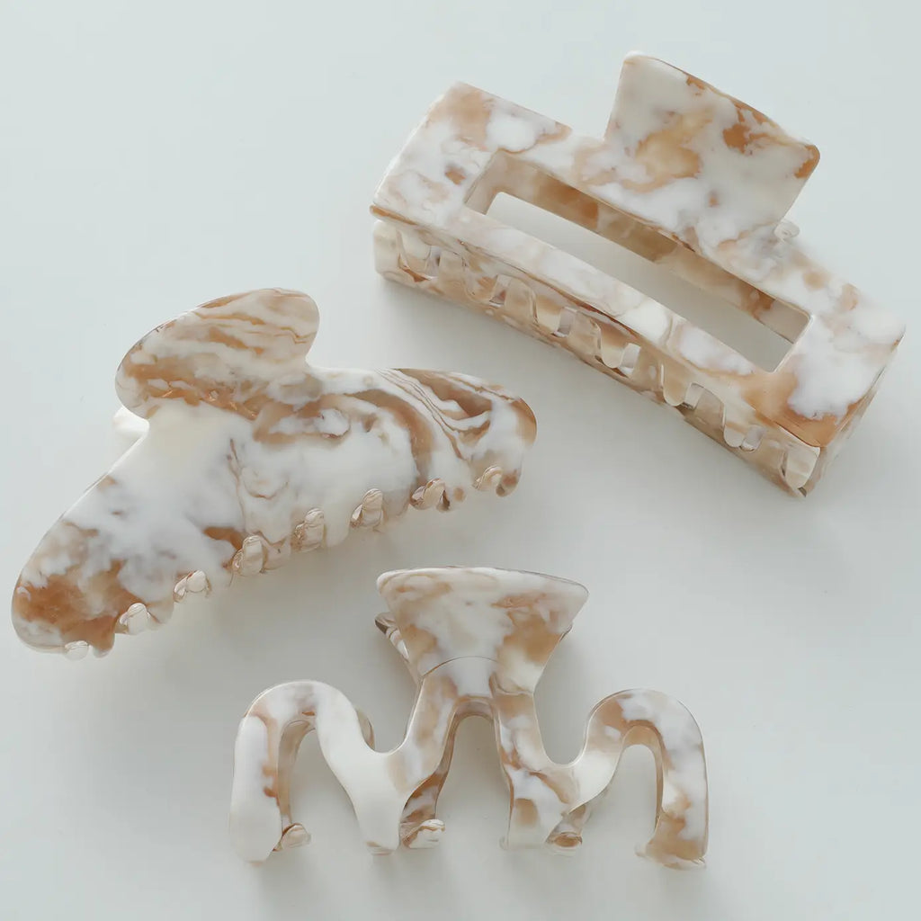 Tortoise Shell Claw Clips