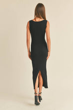 Load image into Gallery viewer, D2997   PATTERNED RIB KNITTED LONG DRESS: L / White
